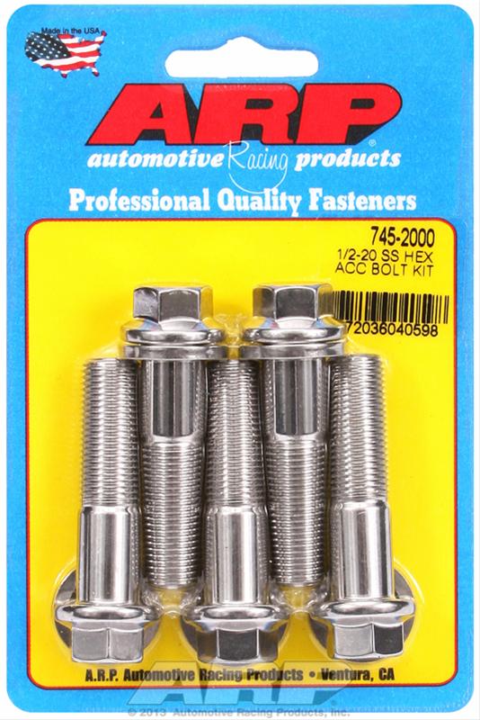 ARP 1/2-20 x 2.000 Hex SS Bolts (5/pkg) thumbnail 2