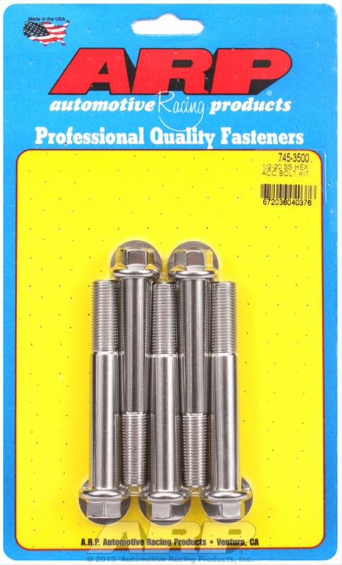 ARP 1/2-20 x 3.500 hex SS bolts thumbnail 2