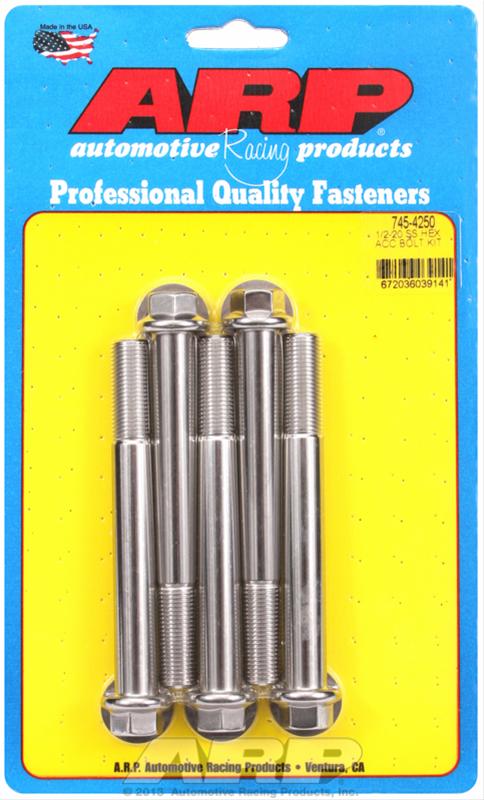 ARP 1/2-20 x 4.250 hex SS bolts thumbnail 2