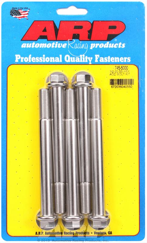 ARP 1/2-20 x 5.000 hex SS bolts thumbnail 2