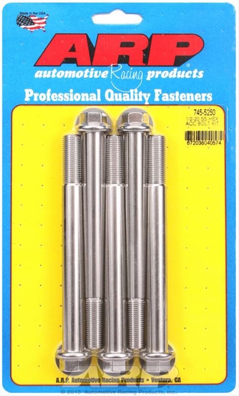 ARP 1/2-20 x 5.250 hex SS bolts thumbnail 2