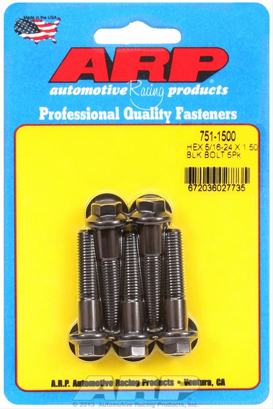 ARP 5/16-24 in. RH Thread, 1.500 in Hex Head Bolts - Set of 5 thumbnail 2