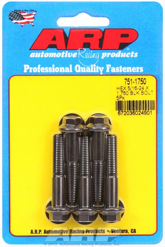 ARP 5/16-24 in. RH Thread, 1.750 in Hex Head Bolts - Set of 5 thumbnail 2