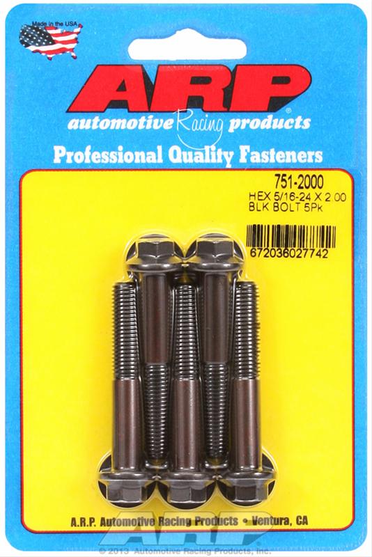 ARP 5/16-24 x 2.000 hex black oxide bolts thumbnail 2