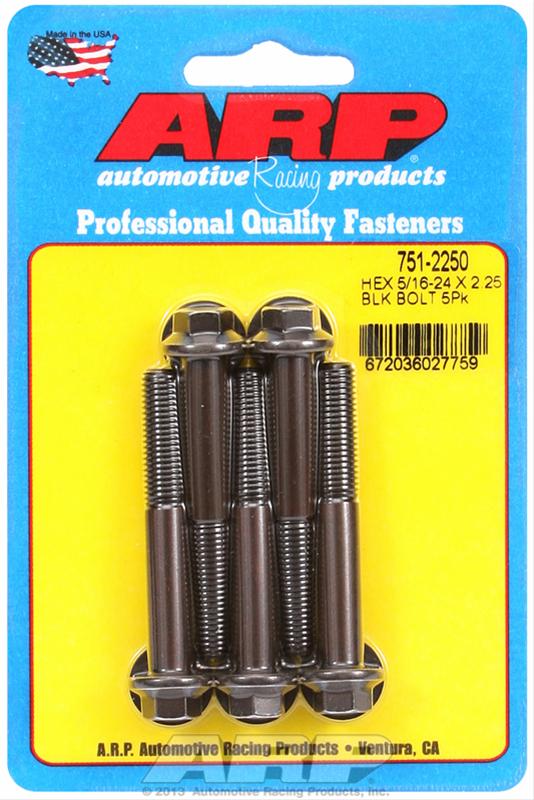 ARP 5/16-24 in. RH Thread, 2.250 in Hex Head Bolts - Set of 5 thumbnail 2