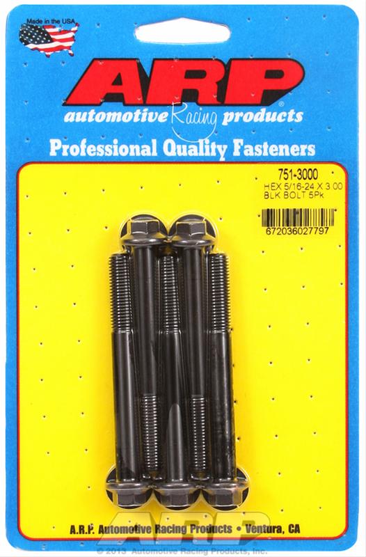 ARP 5/16-24 x 3.000 hex black oxide bolts thumbnail 2