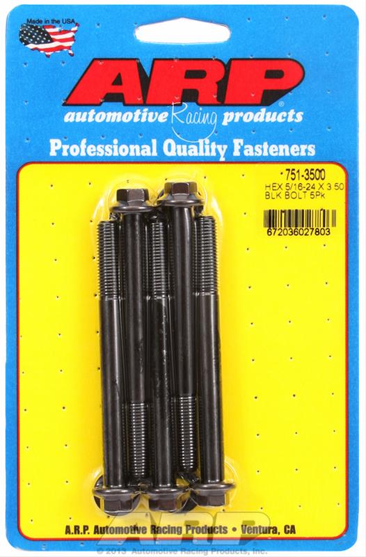 ARP 5/16-24 x 3.500 Hex Black Oxide Bolts (Pack of 5) thumbnail 2
