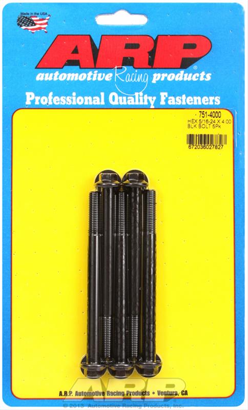 ARP 5/16-24 x 4.000 hex black oxide bolts thumbnail 2