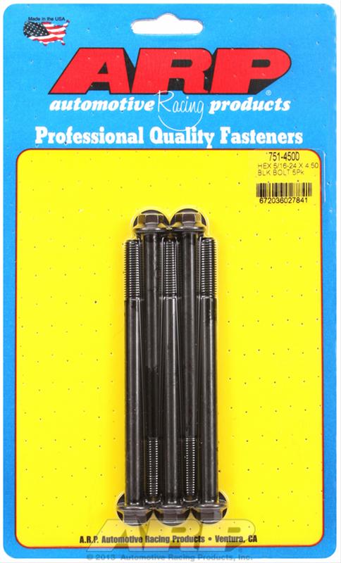 ARP 5/16-24 x 4.500 hex black oxide bolts thumbnail 2