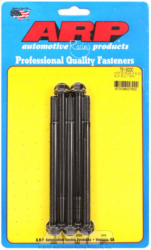 ARP 5/16-24 x 5.000 hex black oxide bolts thumbnail 2