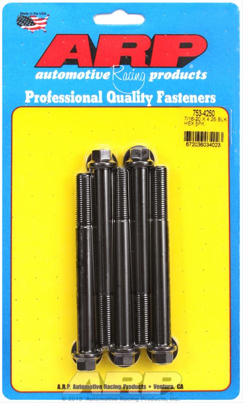 ARP 7/16-20 x 4.250 hex black oxide bolts thumbnail 2