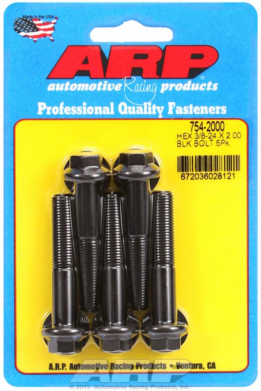 ARP 3/8 in.-24 RH Thread, 2.000 in Hex Head Bolts - Set of 5 thumbnail 2