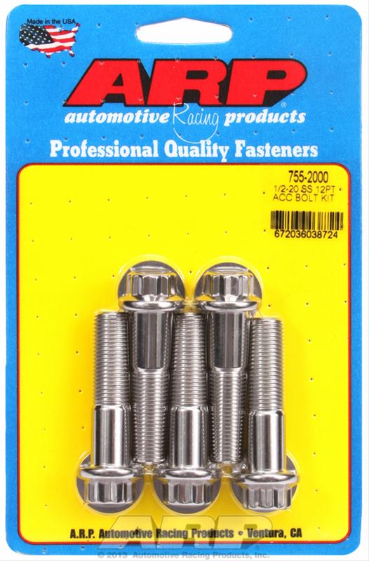 ARP 1/2-20 x 2000 12pt SS bolts - Qty 5 thumbnail 2