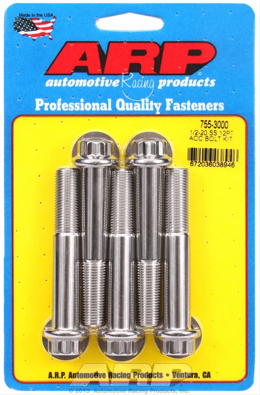 ARP 1/2in -20 x 3.000in 12pt SS Bolts (5/pkg) thumbnail 2