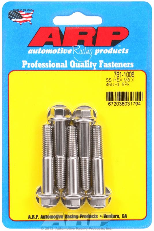 ARP M8 X 1.25 X 45 Hex SS Bolts thumbnail 2