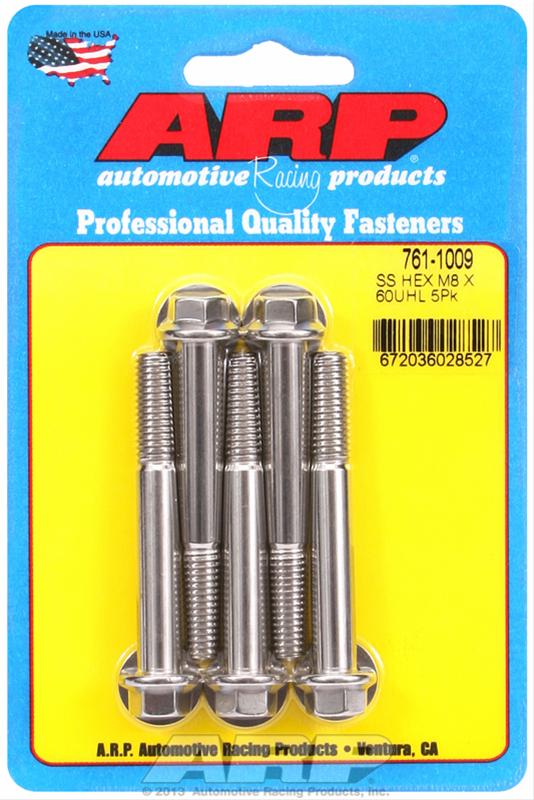 ARP M8 x 1.25 x 60 Hex Stainless Steel Bolt Kit thumbnail 2