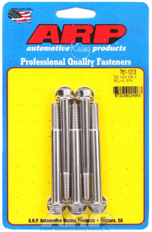 ARP M8 X 1.25 X 80 Hex SS Bolts thumbnail 2