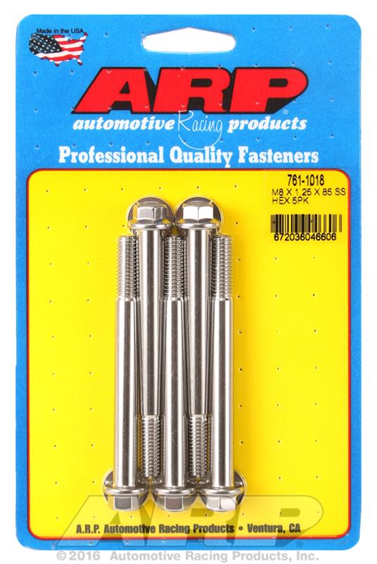 ARP M8 x 1.25 x 85 hex SS bolts thumbnail 2