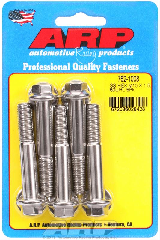 ARP M10 x 1.50 x 60 SS Hex Bolts (5/pkg) thumbnail 2