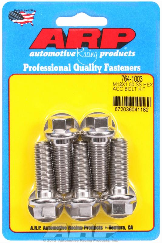 ARP M12 x 1.50 x 35 SS Hex Bolts (5/pkg) thumbnail 2