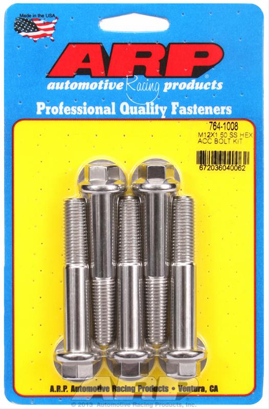 ARP M12 x 1.50 x 70 SS Hex Bolts (5/pkg) thumbnail 2