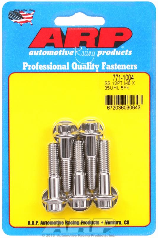 ARP M8 x 1.25 x 35mm 12pt SS Bolts (Set of 5) thumbnail 2