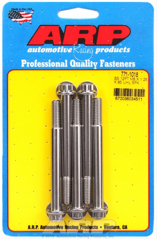 ARP Bolt Kit - 12pt (5) 8mm x 1.25 x 85mm