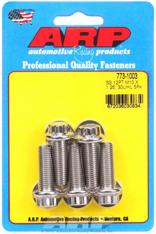 ARP M10 x 1.25 x 30 12pt SS Bolts (5/pkg) thumbnail 2