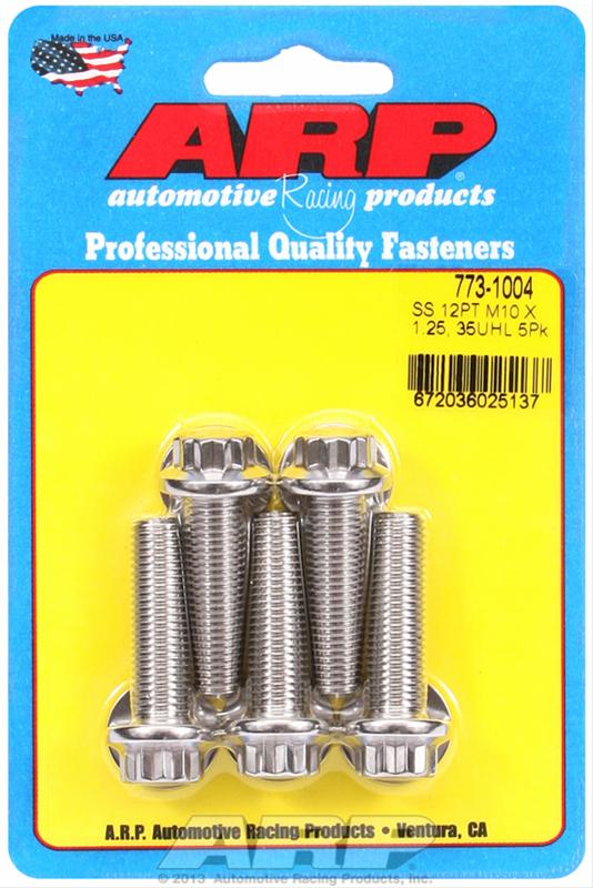 ARP M10 x 1.25 x 35 12pt SS Bolts (5/pkg) thumbnail 2