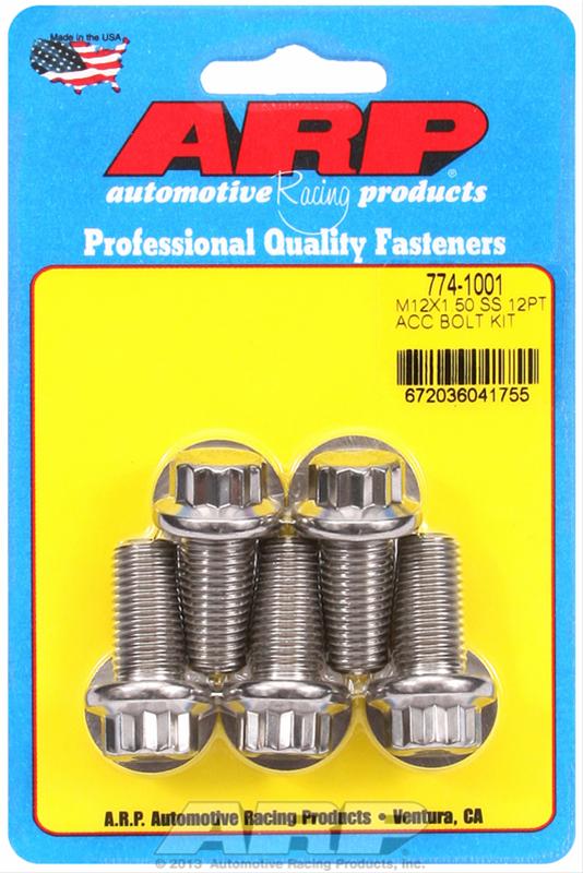 ARP M12x 1.50 x 25 SS 12pt Bolts (5/pkg) thumbnail 2