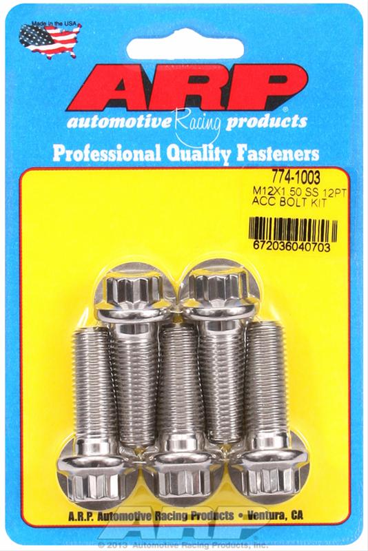 ARP M12 x 1.50 x 35 12pt SS Bolts - Pack of 5 thumbnail 2