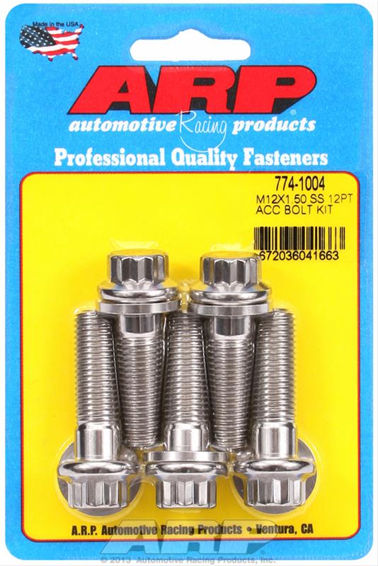 ARP M12 X 1.50 X 40 12pt SS Bolts thumbnail 2