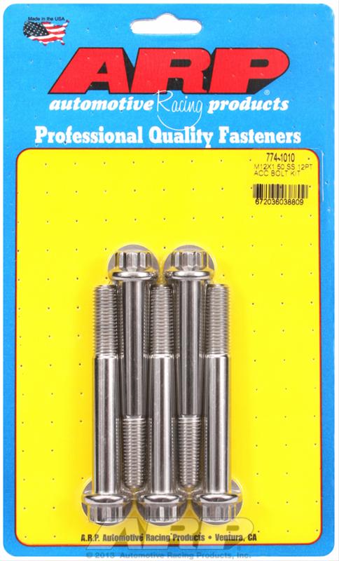 ARP M12 x 1.50 x 90mm 12pt SS Bolts (Pack of 5) thumbnail 2