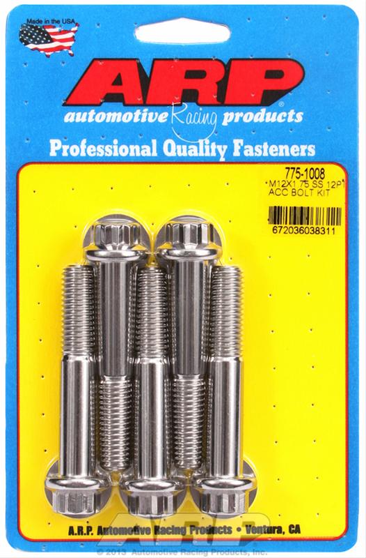 ARP M12 x 1.75 x 70 12pt SS Bolt Kit (5/Pkg) thumbnail 2