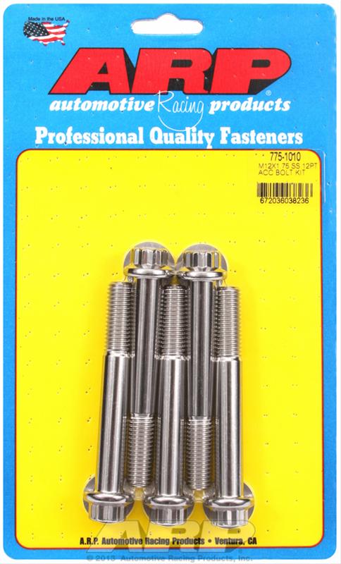ARP M12 X 1.75 X 90 12pt SS Bolts (5/pkg) thumbnail 2