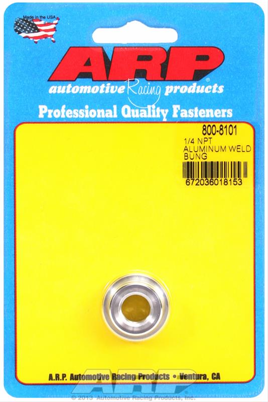 ARP Weld-In Bungs, Nuts and Fittings 800-8101 1/4" NPT aluminum weld bung