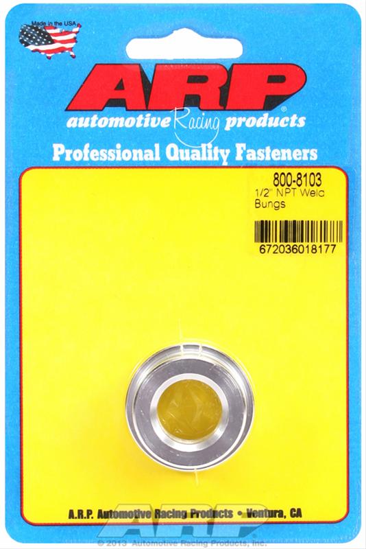ARP Weld Bungs 800-8103 Bung, Billet Aluminum, 1/2 in. NPT, Each thumbnail 2