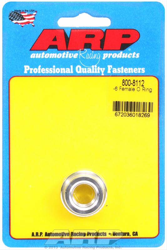 ARP -6 Female O Ring Aluminum Weld Bung thumbnail 2