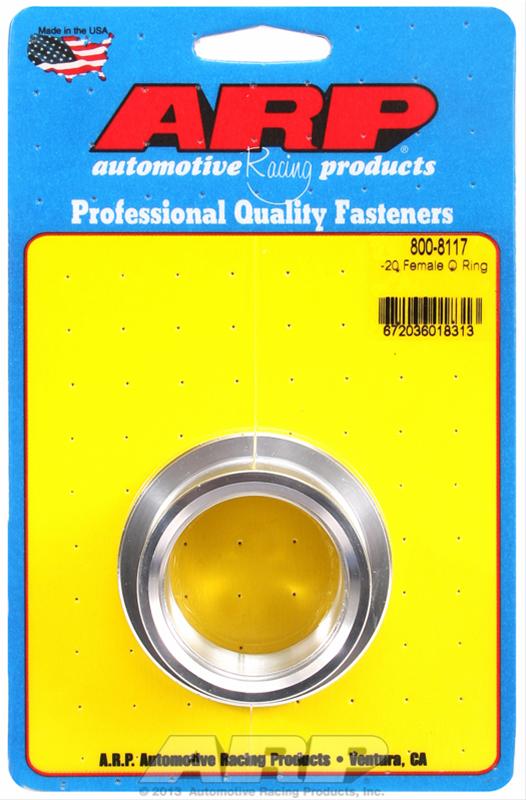 ARP Weld Bungs 800-8117 Fitting, Bung, Weld-In, Female O-ring -20 AN, Aluminum, Each thumbnail 2