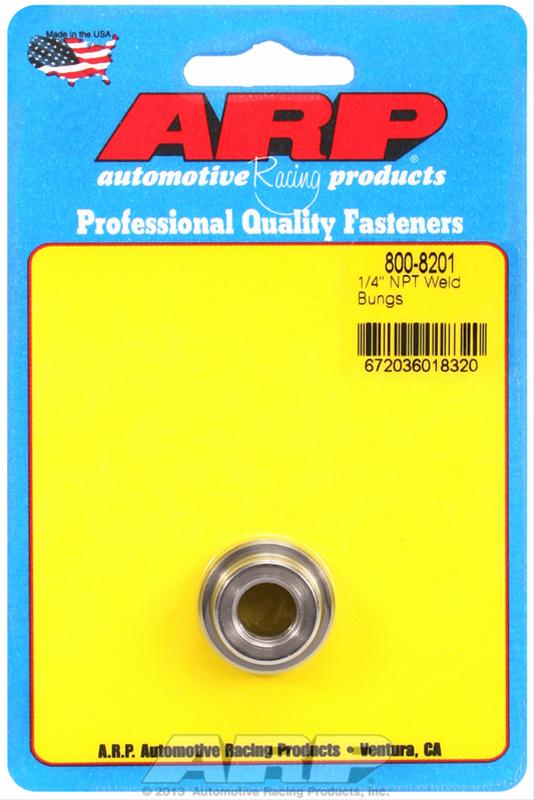 ARP Weld Bungs 800-8201 Fitting, Bung, Weld-In, Female 1/4 in. NPT, Steel, Each thumbnail 2
