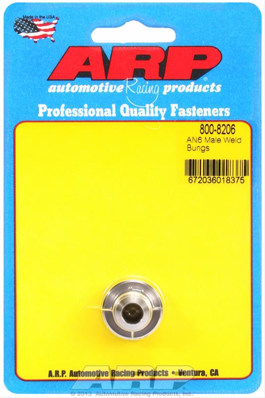 ARP Weld Bungs 800-8206 Fitting, Bung, Weld-In, Male 6 AN, Steel, Each thumbnail 2
