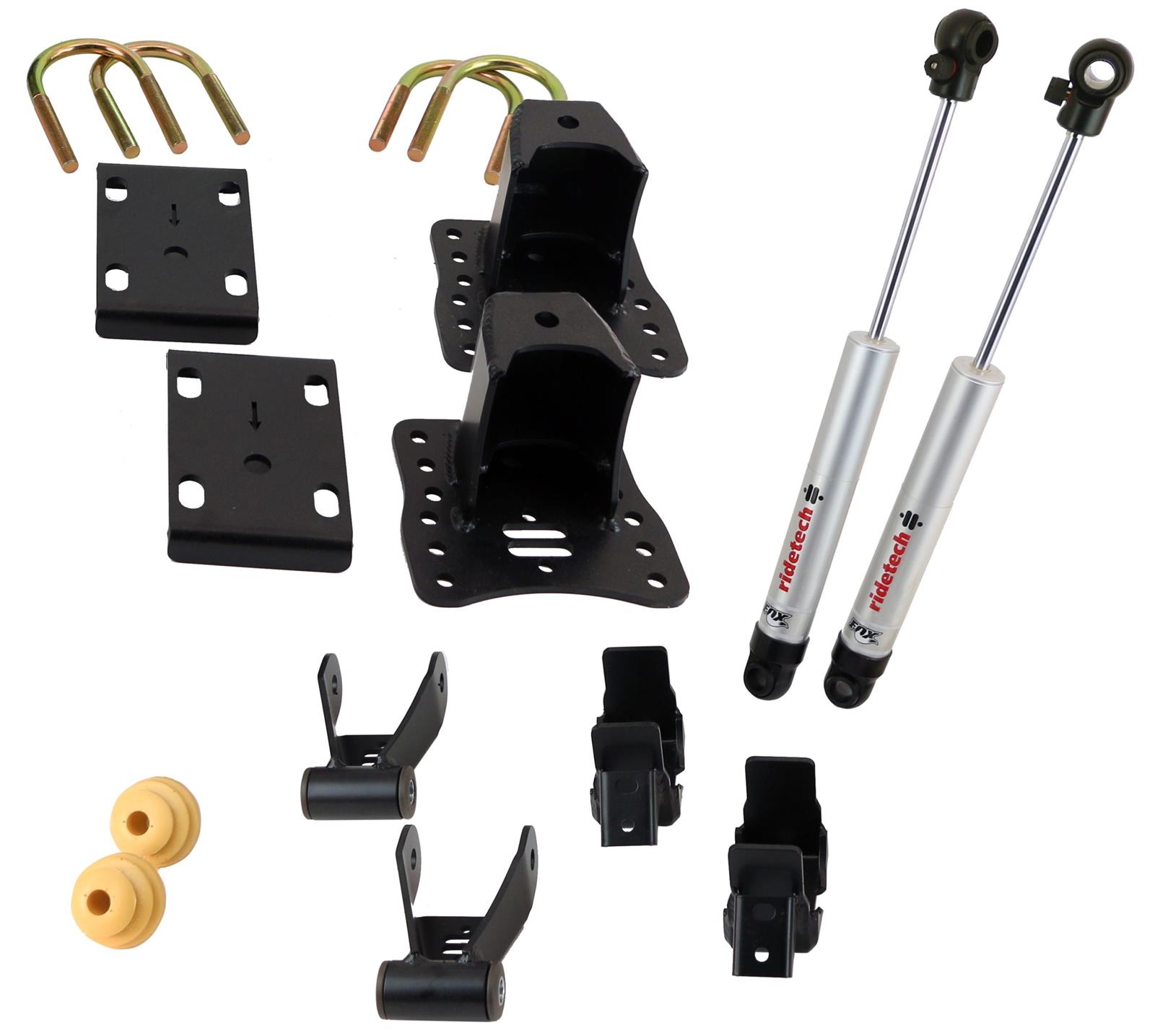 RideTech StreetGrip Suspension Systems for 2007-2016 SIERRA 1500, SILVERADO 1500 - 11700115 Handling System, Lowering System, 3.0 4.0 in, Front 4 5.5 in Rear Chevy, Kit