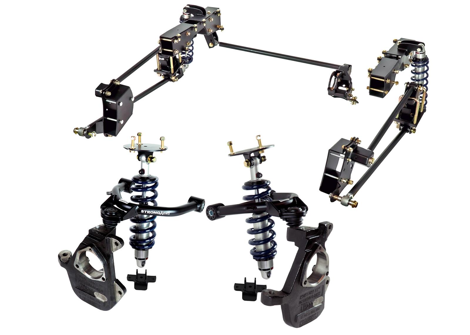 Ridetech Complete Coilover Suspension Systems for 2007-2016 SIERRA 1500, SILVERADO 1500 - 11700202 Handling System, HQ Coil-Over Lowering System, 4 in Front, 6 in Rear, Adjustable, RWD, Chevy, Kit thumbnail 9