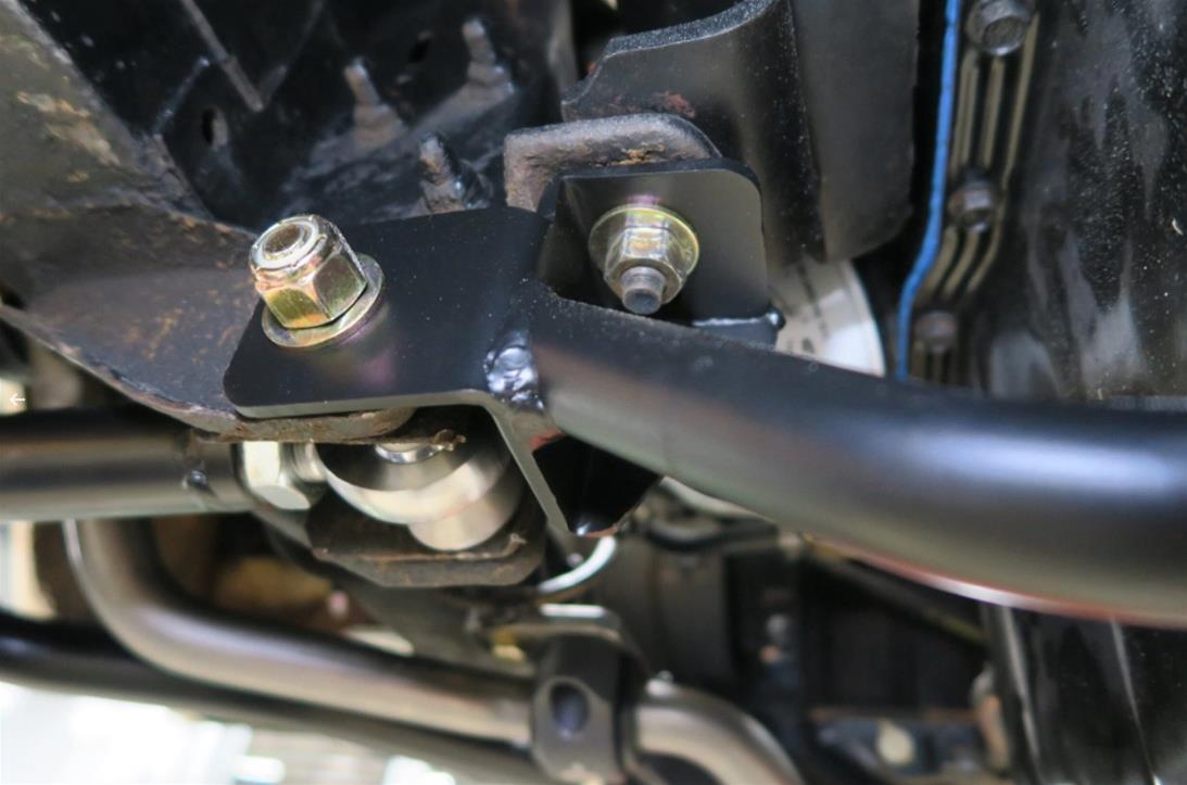 RideTech Subframe Connectors, Bolt-On 12289550 Front subframe brace for 1961-1965 Mustang. Includes 1 brace and hardware. Powder coated satin black.