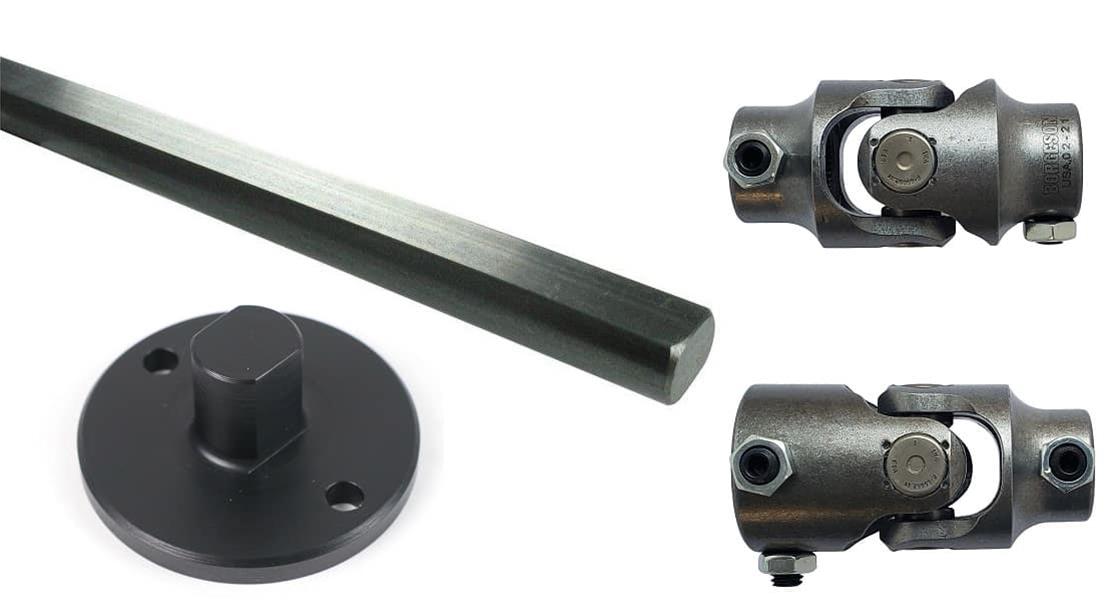 RideTech Steering Shafts for 1965-1979 F-100, 1975-1979 F-150 - 12319505 Shaft, Steel, Ford, Each thumbnail 2