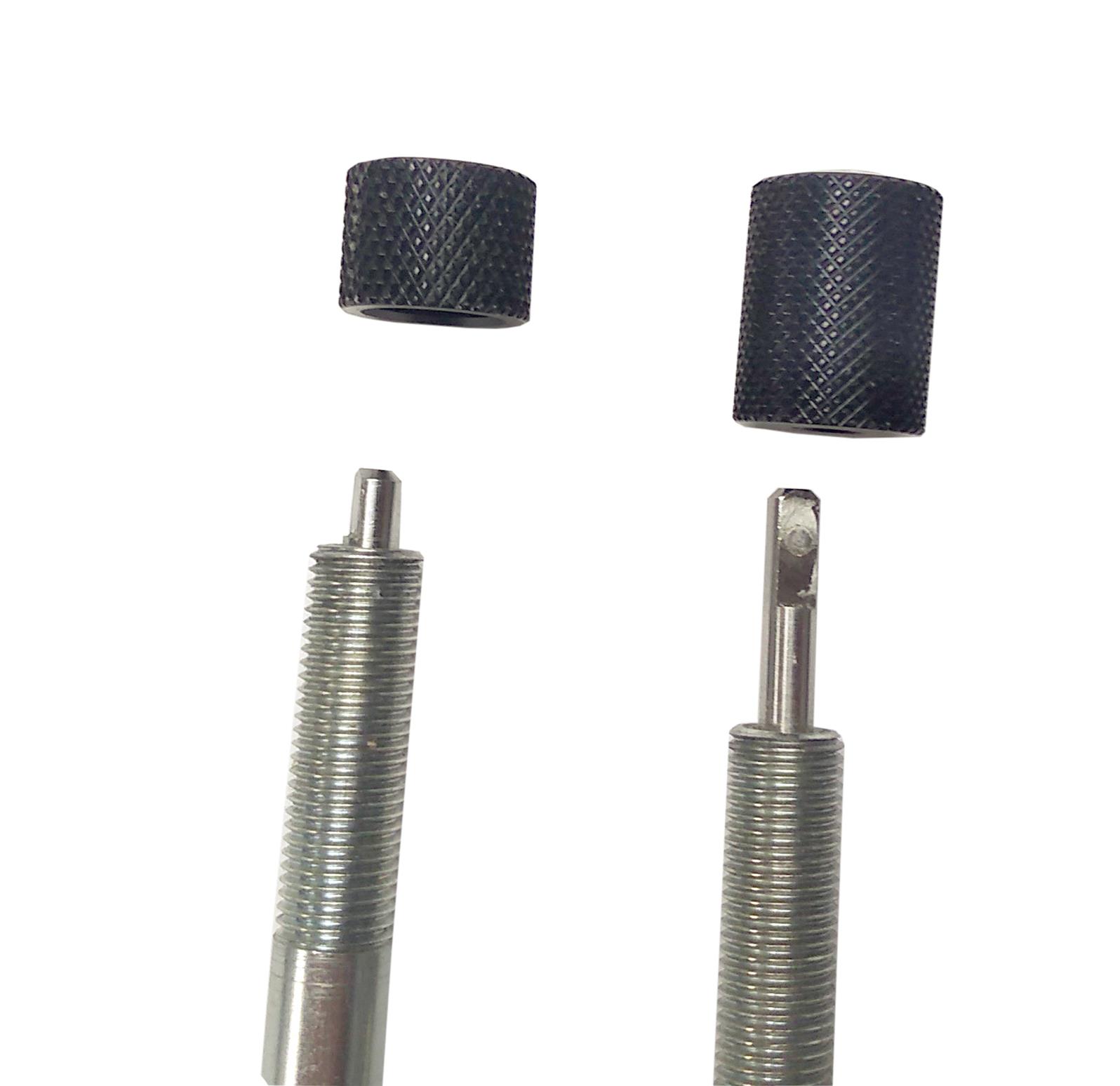 Ridetech Short Rebound Knob for HQ Shocks - Aluminum - Black