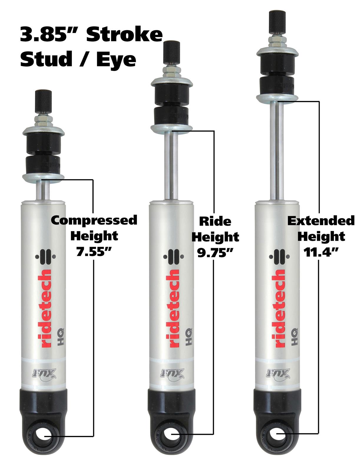 RideTech 22139845 RideTech HQ Series Shocks | Summit Racing