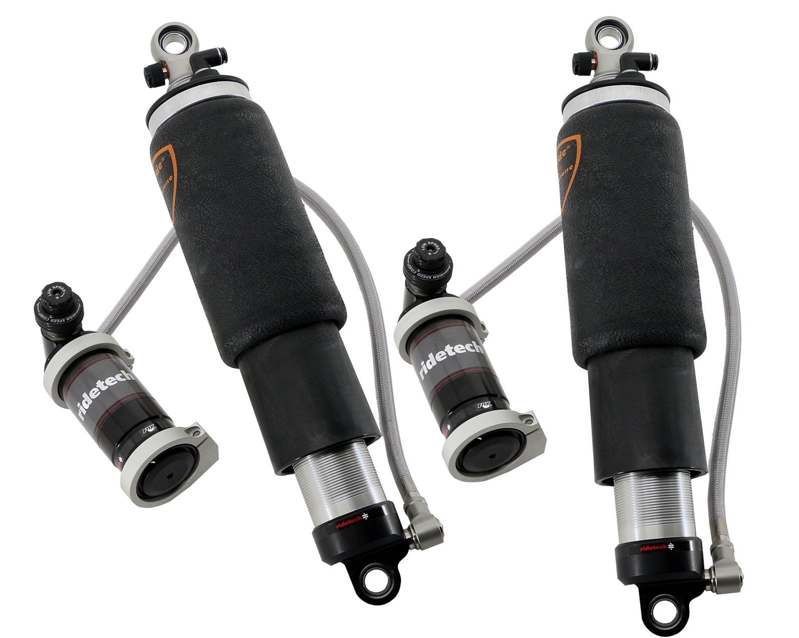 RideTech Suspension Kits, Air Springs 24360805 System, TQ Series ShockWaves , 6" travel, 5" dia. Rolling sleeve, .625" bearing/2" Stud