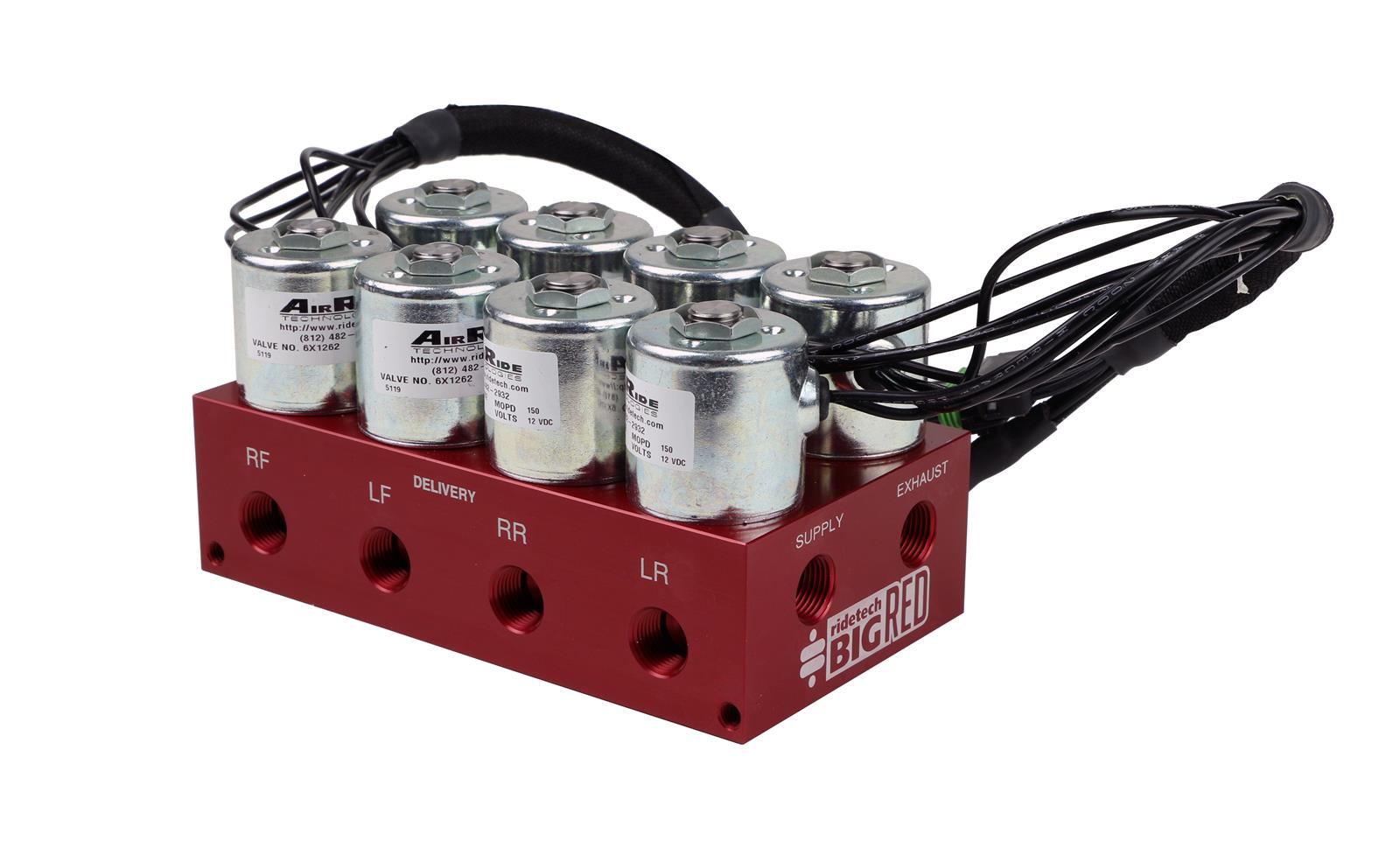 Ridetech 4-Way Big Red Air valve Fittings Not Included thumbnail 2