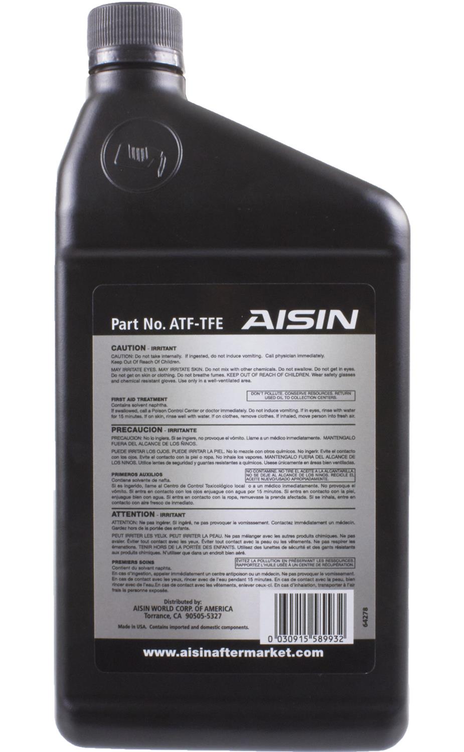 Aisin World ATFTFE Aisin Automatic Transmission Fluid Summit Racing